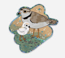Soy Moss Art - Piping Plover Glitter Stickers