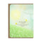 Amy Rose Moore Illustration - Baby Bunny and Field of Flowers - Blank Card 