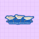 2Birds1Pencil - Working Plovertime Piping Plover Vinyl Sticker