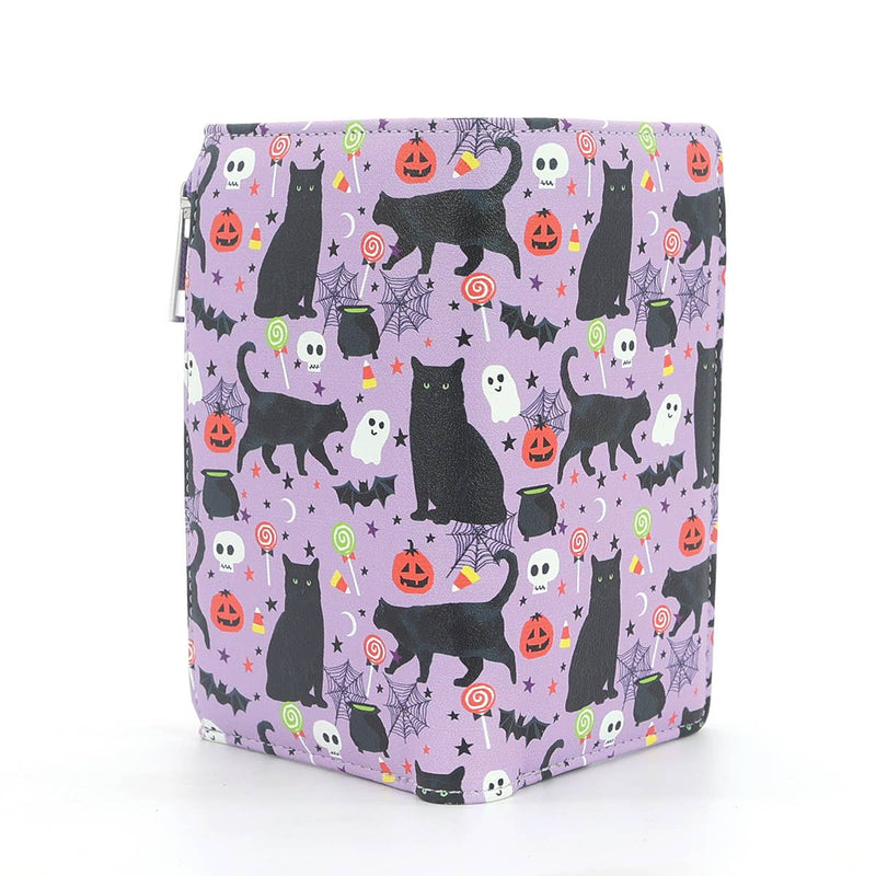COMECO INC - Halloween Black Cat Collage Wallet in Vinyl