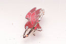 Alum and Ink - Cosmic Hawk Enamel Pin: Rubber Pin Back
