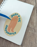 Sadsquatch - Composition Notebook - Reusable Sticker Book - 50 Pages