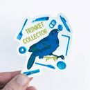 Microbiome Arts - Trinket Collector Bowerbird 3” Sticker
