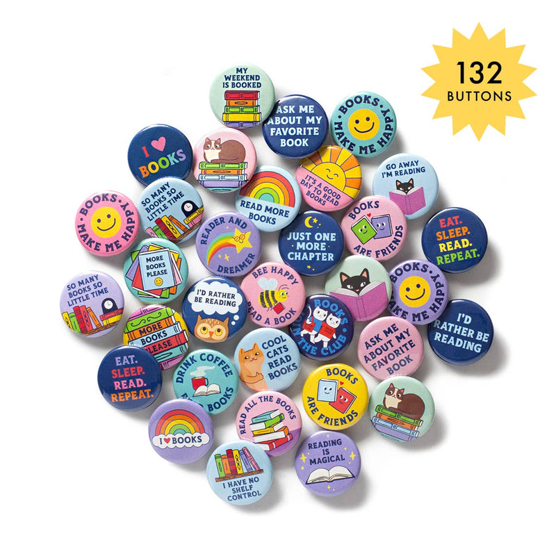Seltzer Goods - Rainbow Books Button Assortment