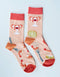 Idlewild Co. - Shrimp Cocktail 100% Cotton Women's Crew Socks