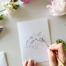 emily lex studio - Bouquets paintable watercolor notecard set