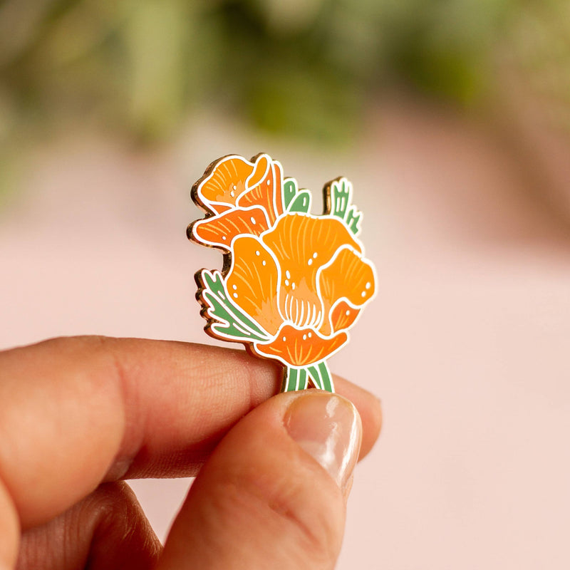 Occasionalish - Golden Poppy Enamel Pin