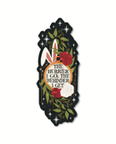 Meaggie Moos - Wonderland White Rabbit Die-Cut Bookmark