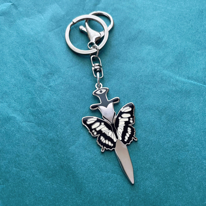 Mother of the Moon - Butterfly Sword Hard Enamel Keychain: Keychain only
