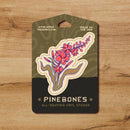 Pine Bones - Fireweed Wildflower - Durable & Weatherproof Sticker