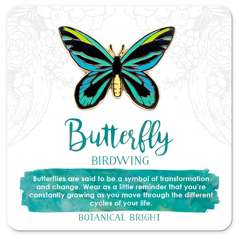 Botanical Bright - Birdwing Butterfly Enamel Pin