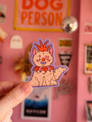 Jollie Ollie Designs - Jester Cat Sticker