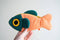 Curlworks - The Fish Pouch - Coral / Dark Green
