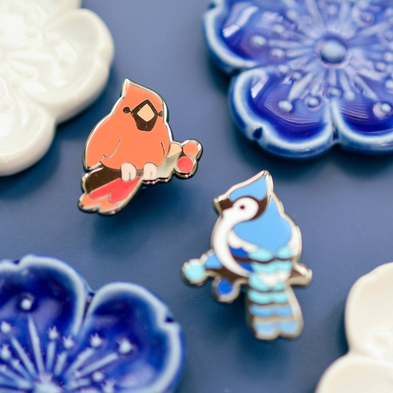 Thousand Skies - Enamel Pin - Snowy Birds Pin Set