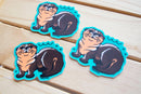 Curlworks - Otter 2 - 3" Vinyl Sticker