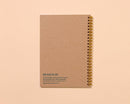 And Here We Are - Letterpress A5 Spiral Notebook—Worms (Bugs, Nature, Kids)