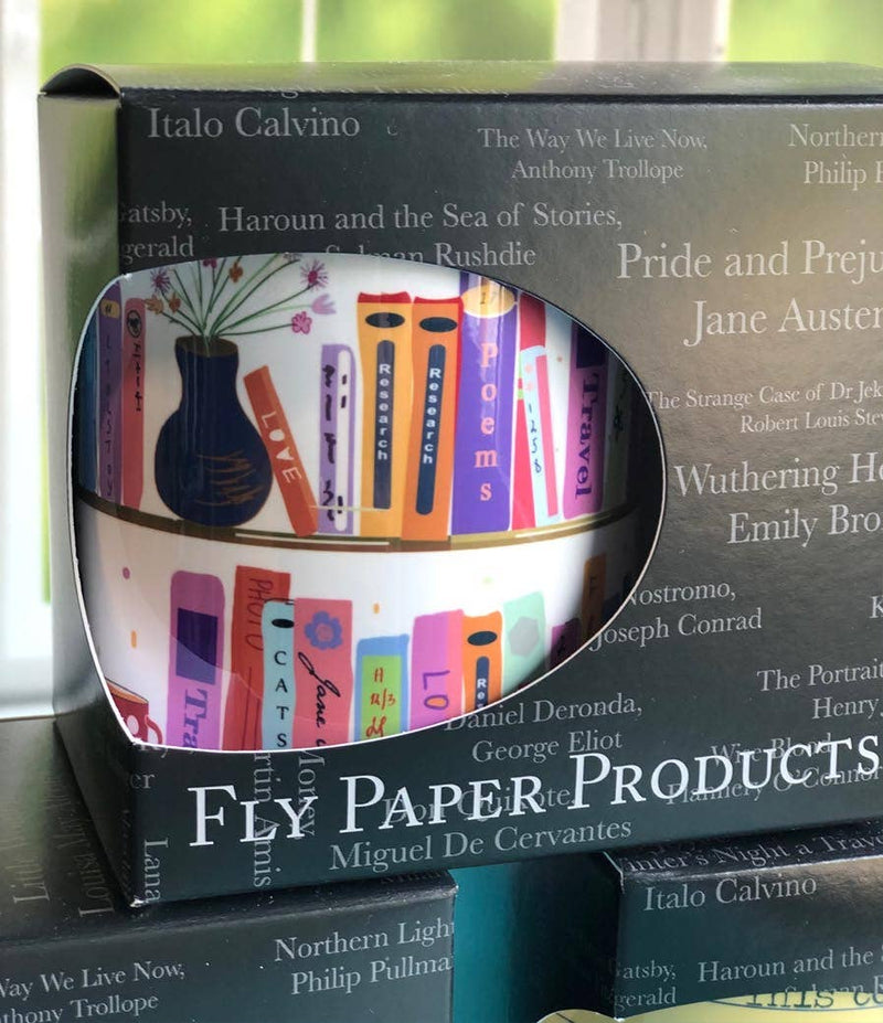 Fly Paper Products - Happiness Is A Cup Of Coffee And A Very Good Book Mug