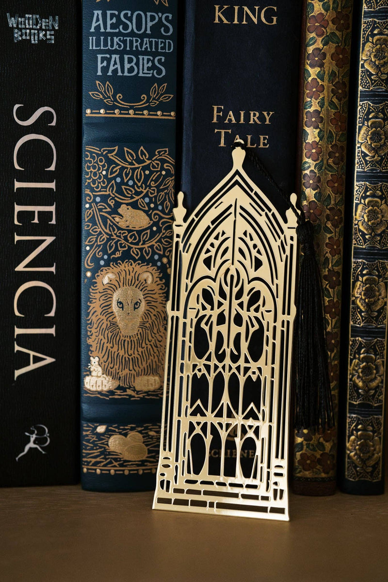 The Bookish Atelier - The Literary Portal Metal Bookmark