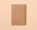 And Here We Are - Letterpress A5 Spiral Notebook—Oyster (Seafood Beach Summer)