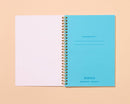 And Here We Are - Letterpress A5 Spiral Notebook—Rainbow Trout (Colorful Fish)