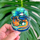 Thousand Skies - Vinyl Sticker (Transparent) Bonsai Garden - Dragon
