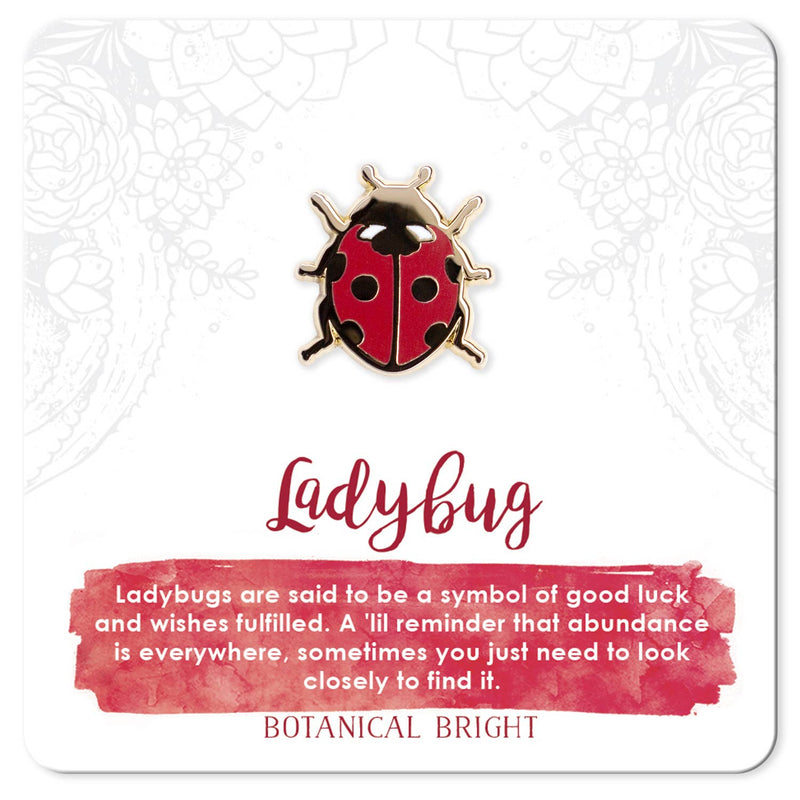 Botanical Bright - Ladybug Enamel Pin