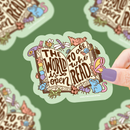 Turtle's Soup - The World Is Open | Read | Books | Art | Vinyl Sticker