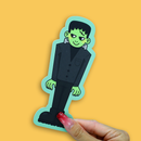 Turtle's Soup - Green Stitched Spooky Monster Literary Bookmark