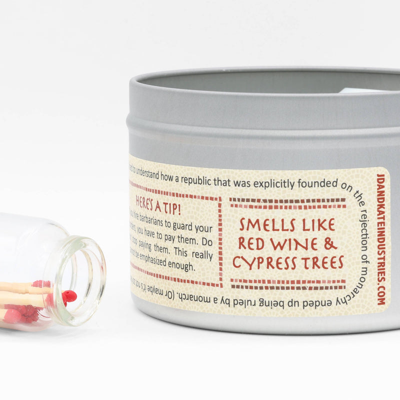 JD and Kate Industries - Fall of Rome Scented Candle