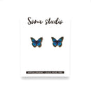Sona Studio - Blue Butterfly Earrings