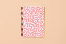 And Here We Are - Letterpress A5 Spiral Notebook—Worms (Bugs, Nature, Kids)