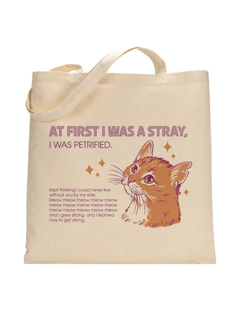 Frog & Toad Press - At First I Was a Stray (Cat) Tote