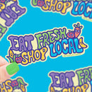 Turtle's Soup - Eat Fresh Shop Local Small Business Vinyl Sticker