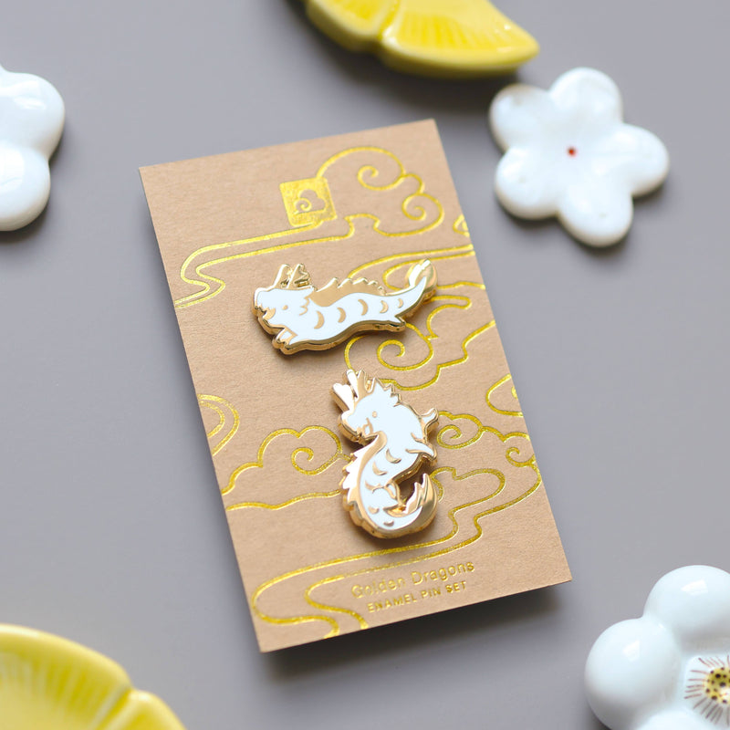 Thousand Skies - Enamel Pin - Happy Dragons Pin Set