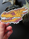 Fox and Brambles - Gold Dragon Skull Vinyl Sticker