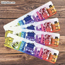 Kelly Latham Art - Rainbow Bookshelf Bookmark Colorful Bookstore Gift Item