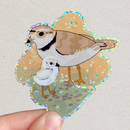 Soy Moss Art - Piping Plover Glitter Stickers