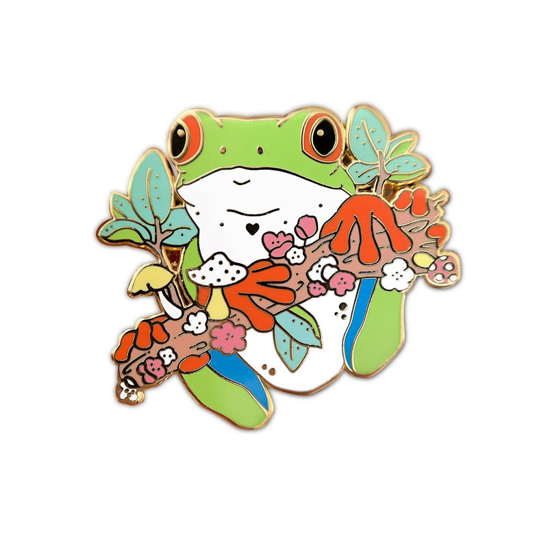 The Crowned Rabbit - Tree Frog Enamel Pin