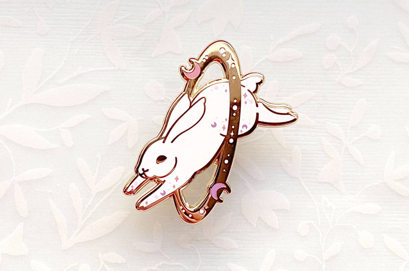 Alum and Ink - Cosmic Rabbit Enamel Pin
