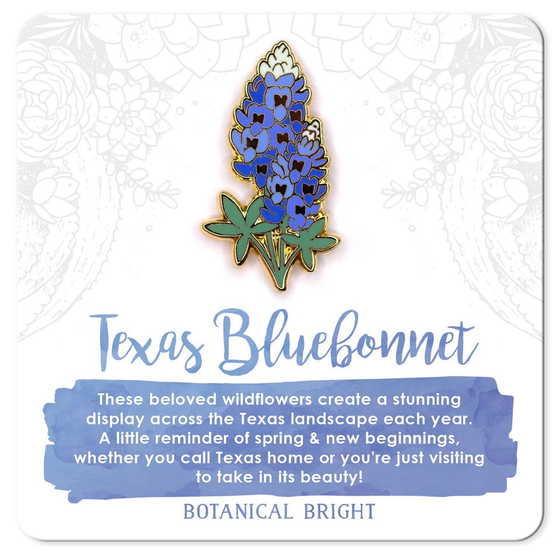 Botanical Bright - Texas Bluebonnet Enamel Pin