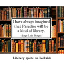 Fly Paper Products - The Lit Library Bookshelf 8oz Soy Candle w Literary Quote