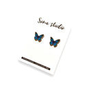 Sona Studio - Blue Butterfly Earrings