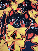 Fox and Brambles - Retro Halloween Cat Vinyl Sticker