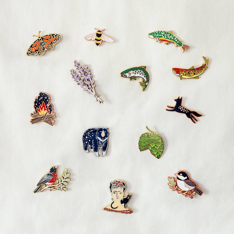 Wildship Studio - Honeybee Enamel Pin For Charity