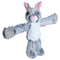 Wild Republic - Huggers Grey Bunny Stuffed Animal- 8"