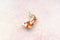 Alum and Ink - Doitsu Sanke Koi Enamel Pin: Rubber Pin Back