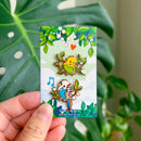Thousand Skies - Enamel Pin -  Blue and Green Budgie Birds Pin Set