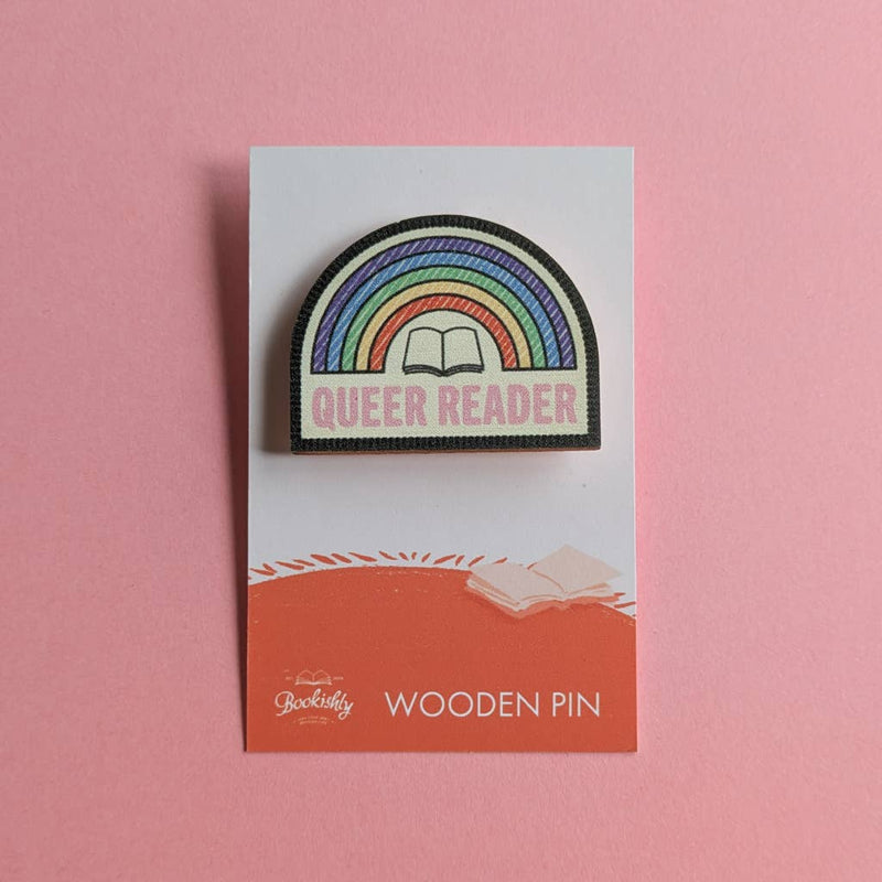 Bookishly (US Duties Paid) - Queer Reader – Wooden Pin