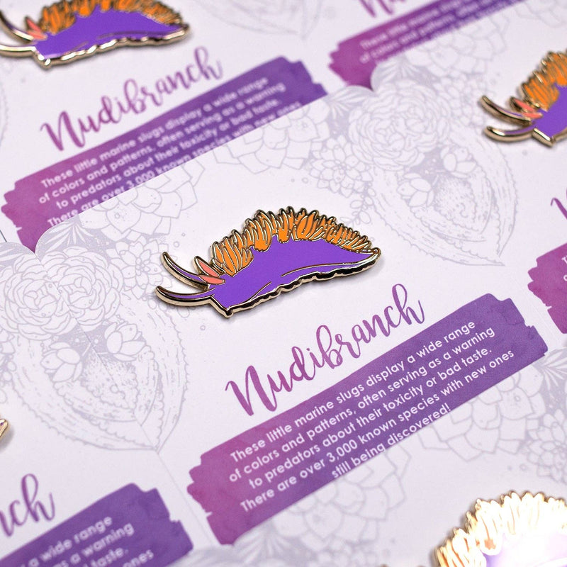 Botanical Bright - Nudibranch Sea Slug Enamel Pin
