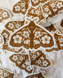 Flora West Design - Floral Moth Vinyl Sticker